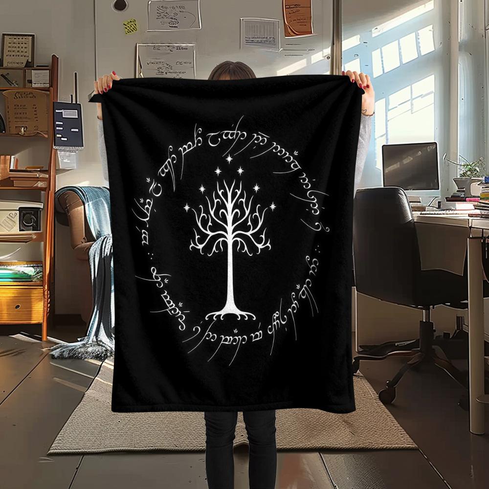 The Lord of the Rings Flannel Blanket, High Quality Comfortable for All Seasons, Home Decor, Warmth and Comfort