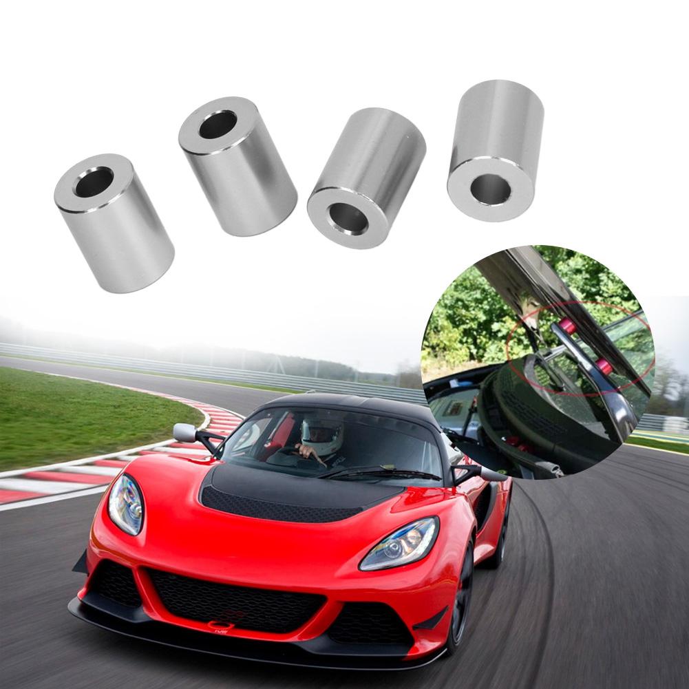 Car Aluminum Alloy Engine Hood Ventilation Spacer Riser Fit for 6mm Motor(Silver)