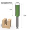 1/7pcs 6mm 1/4inch Shank Single Double Flute Straight Bit Milling Cutter for Wood Tungsten Carbide Router Bit Woodwork Tool