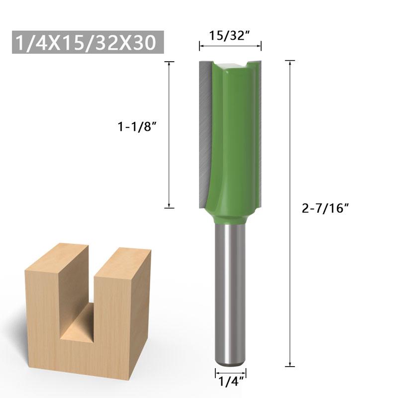 1/7pcs 6mm 1/4inch Shank Single Double Flute Straight Bit Milling Cutter for Wood Tungsten Carbide Router Bit Woodwork Tool