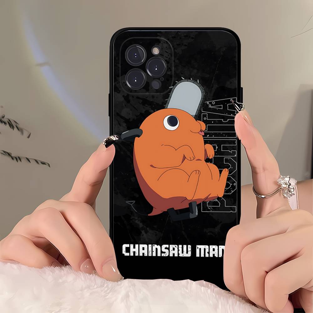 

Chainsaw Man P-Pochitas Phone Case For IPhone 17 Air 16 15 14 Plus 13 12 Mini 11 Pro Max Black Cover iPhone 13 pro