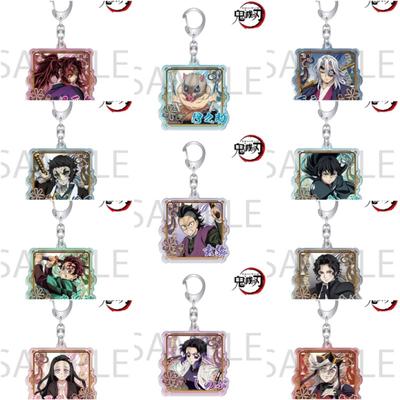 Colgante Llavero Anime Demon Slayer Kimetsu No Yaiba Kamado Tanjirou Doble Cara HD Colgante de Bolsa Regalo Para Fans Accesorios Cosplay Regalo de Joyería