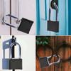 Big 4 Digit Combination Lock Shackle Outdoor Waterproof Padlock for School Gym Locker Gate Hasp Storage Box Fence Case Door Lock