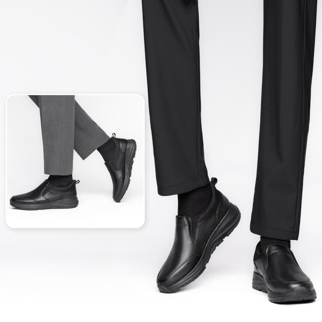 Foxsense Laceless Perfect for No Need To Use Your and Perfect for All Perfect for and Standing Size Men's Loafers, Standing, Hands, Waterproof,