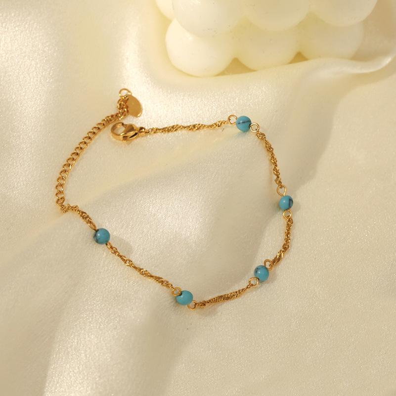 Bohemian Necklace Accessories Women'S Autumn Sea Waves 316 Blue Turquoise Simple Fashion