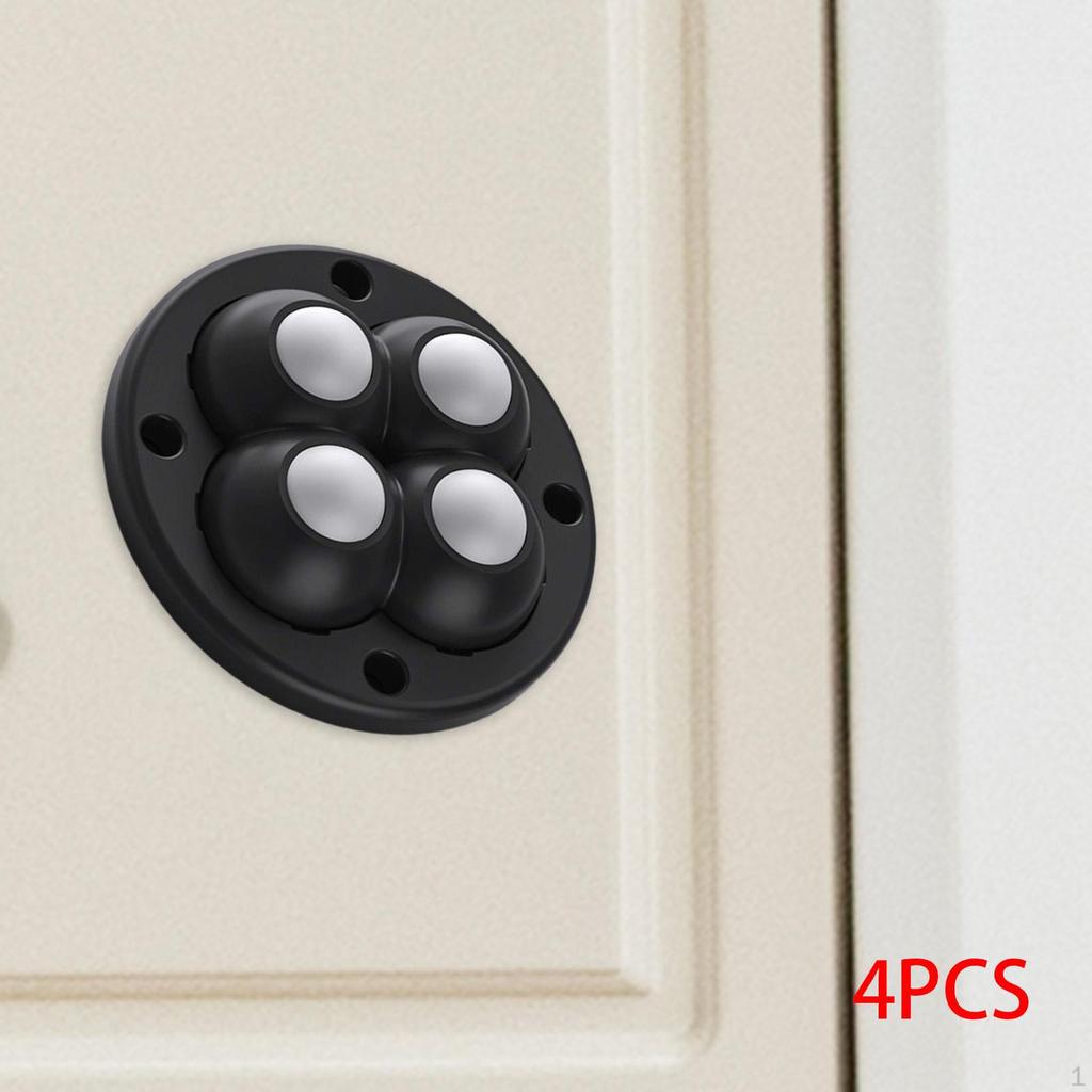 4Pcs Swivel Self Adhesion Caster Wheel Bedroom Home Pulley Universal for Coffee Tables