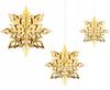 Hanging Decoration Snowflakes Gold 6 Pieces-4665