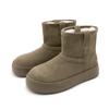 Women's Snow Boots Winter Fleece-lined Warmth Women Boots Large Size Round Toe Comfortable Female Short Boots