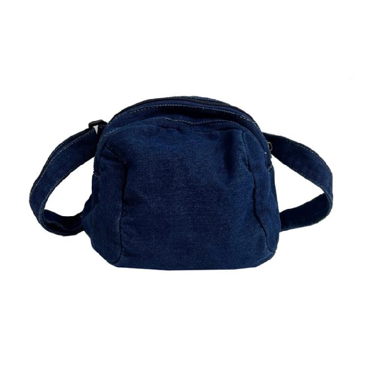 

Denim Shoulder Bag Casual Handbag Women Girls Men Travel Crossbody Bag Tote Bags синій/глибокий