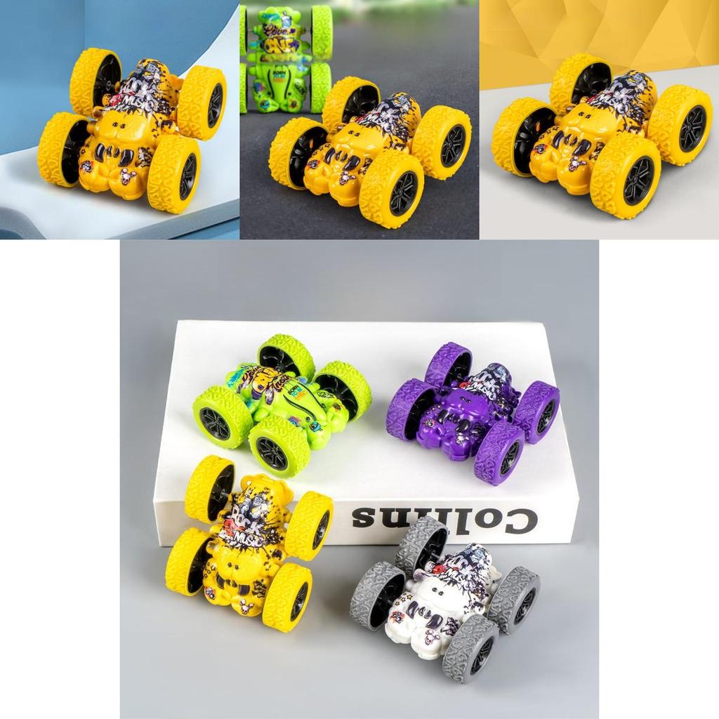 Inertia Doublesided Offroad Stunt Car Toy For Kids Ages 0 To 6