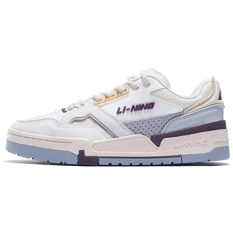 

Li Ning 001 BTC SP Low top Skateboard Shoes Women s White Purple AZGS092-1 37