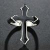 1 STuks Punk Vintage Zwart Grote Open Kruis Ring Voor Vrouwen Feest Sieraden Mannen Trendy Gotisch Goud Zilver Kleur Vinger Ringen Anillo