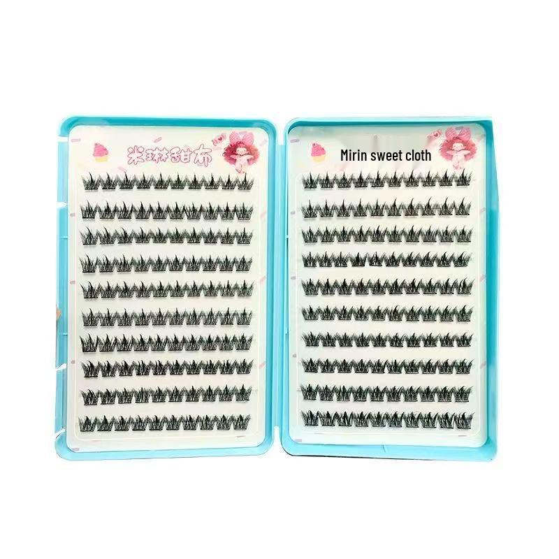 20-Row High-Capacity No-Glue Eyelash Book: Fox, Dog, and Nine-Tailed Rabbit Series Mixed False Lashes.