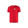 Li Ning Cartoon Print Sports Round Neck Short Sleeve T-Shirt Men Tops Crimson-Red AHSR563-2