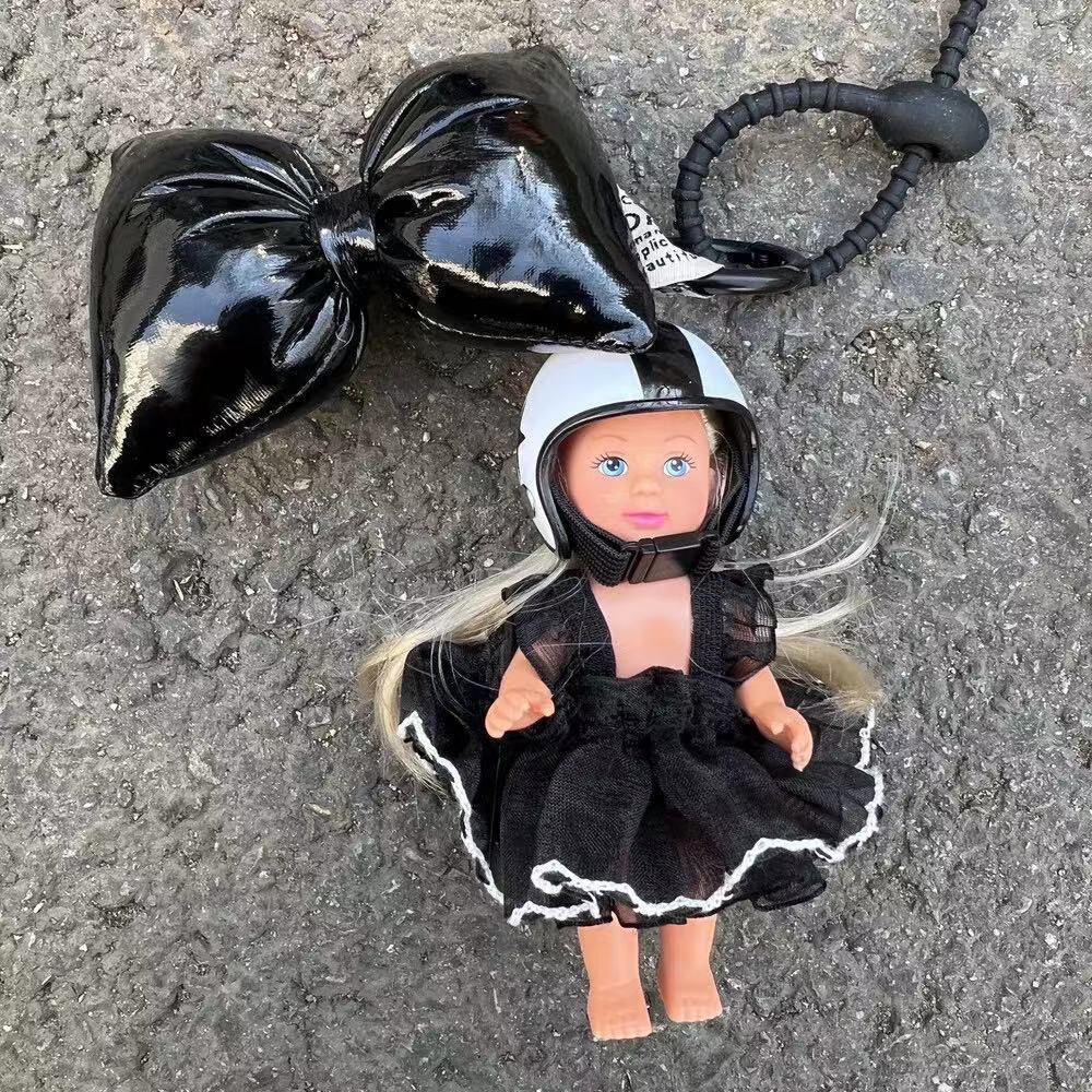 Creative Cute Mini BABI Princess Doll Toy Keychain Pendant Fashion Design Exquisite Clothe Series Backpack Pendant Birthday Gift