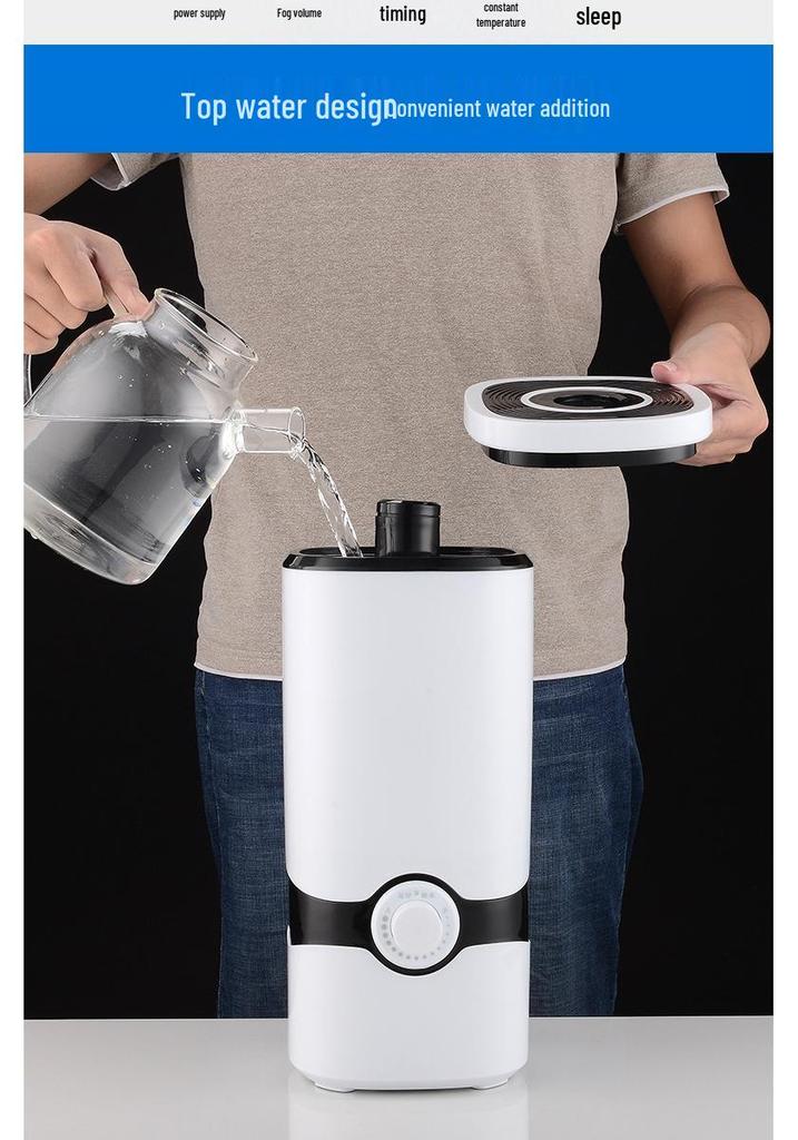 4L Ultrasonic Humidifier with LED Color Light & Aroma Diffuser