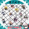 Demon Slayer Acrylic Keychain Tanjiro Nezuko Anime Double Sided Key Ring Accessories for Cosplay Set Gift Fans