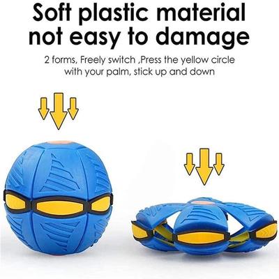 New Pet Toy Flying Saucer Ball, Flying Saucer Ball Dog Toy For Dog Cat Red 3 Light