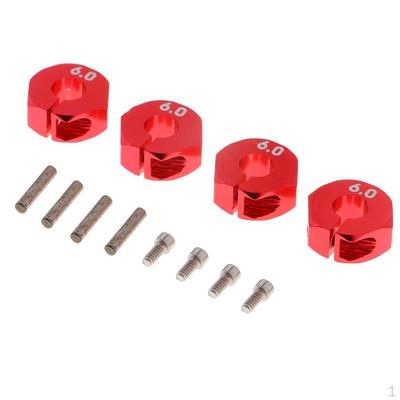 12x6mm Tekerlek Altıgen Jant Göbek Tahrik Adaptörü 1/10 Traxxas Slash RC Araba Parçası İçin