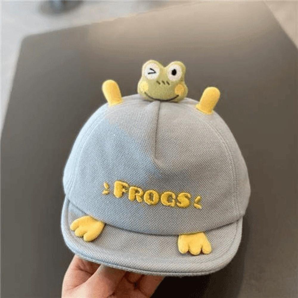 Sunshade Design Fisherman Cap Soft Brim Wide-brim Visor Hat Cute Baby Duckbill Hat  Summer Season синий