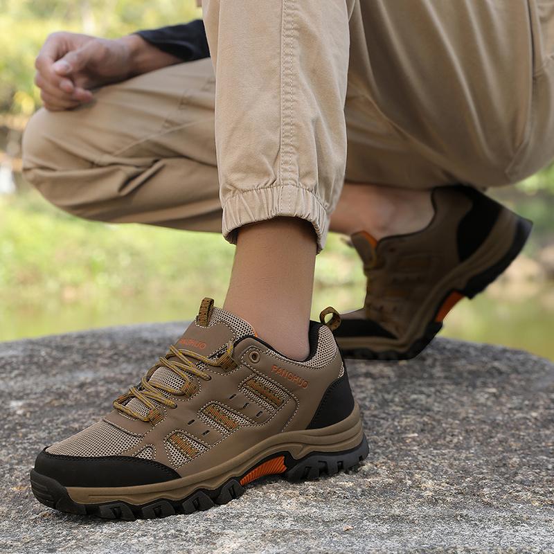 Men Sports Shoes NonSlip New WearResistant Outdoor Non Slip Hiking Men, Wear Resistant Shock Absorbing Mountain Climbing Cross Country