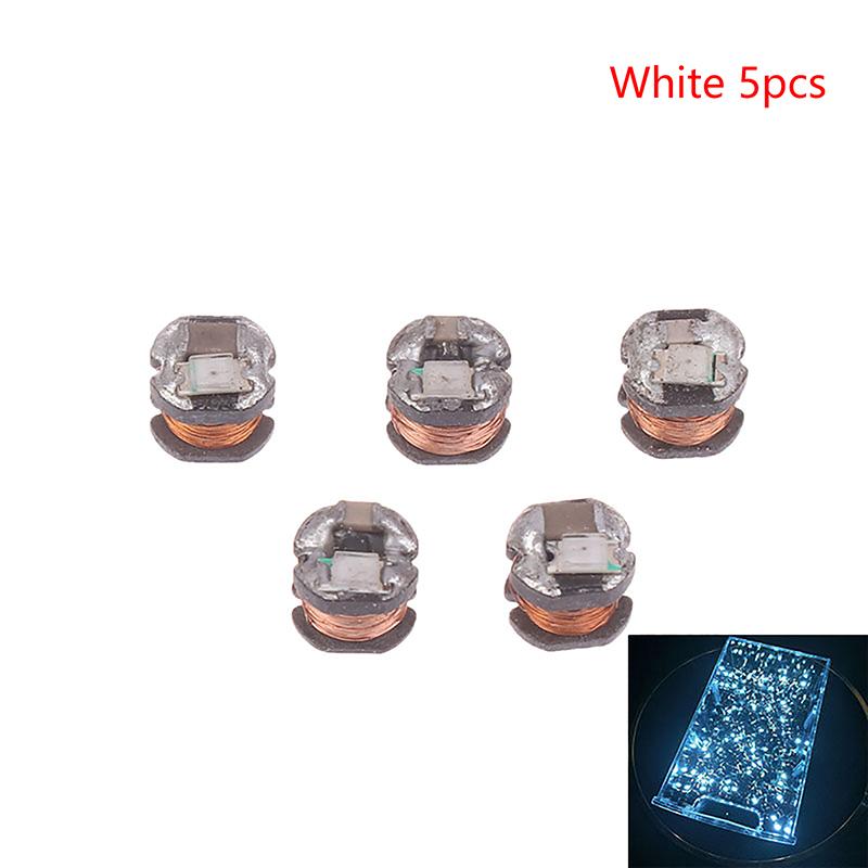 5Pcs Wireless Power Supply Transmitter Coil 5V USB Receiver LED Light Induction Lamp for Model Robot Toys Sand Table