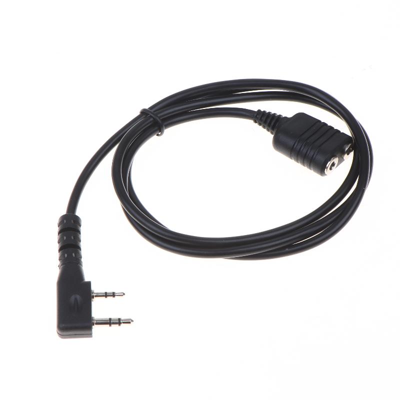 Cavo di Estensione Microfono Auricolare Walkie Talkie 1M Tipo K a 2 Pin Accessorio Radioamatoriale Per Uv-5R 888S