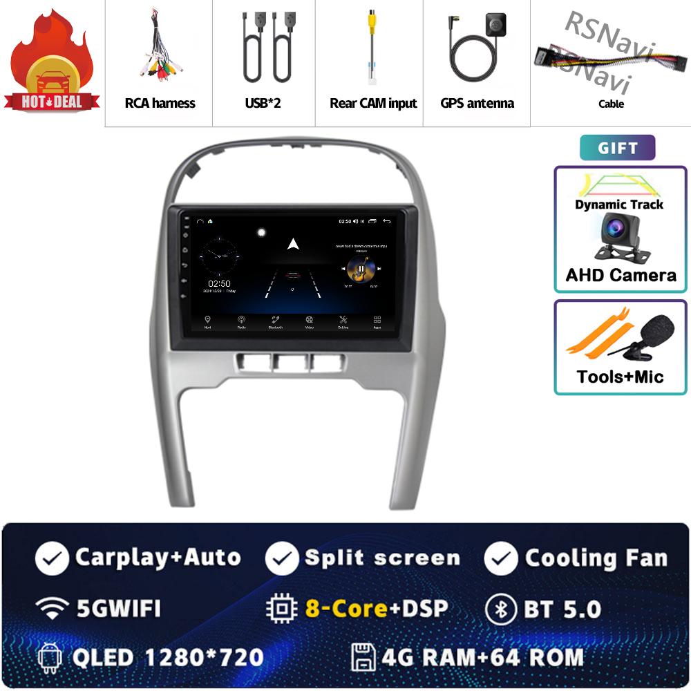Android 14 Carplay Auto For Chery Tiggo 3 2009-2013 Car Radio DSP 4GWIFI GPS Navigation Player Multimedia Srereo Video 360Camera
