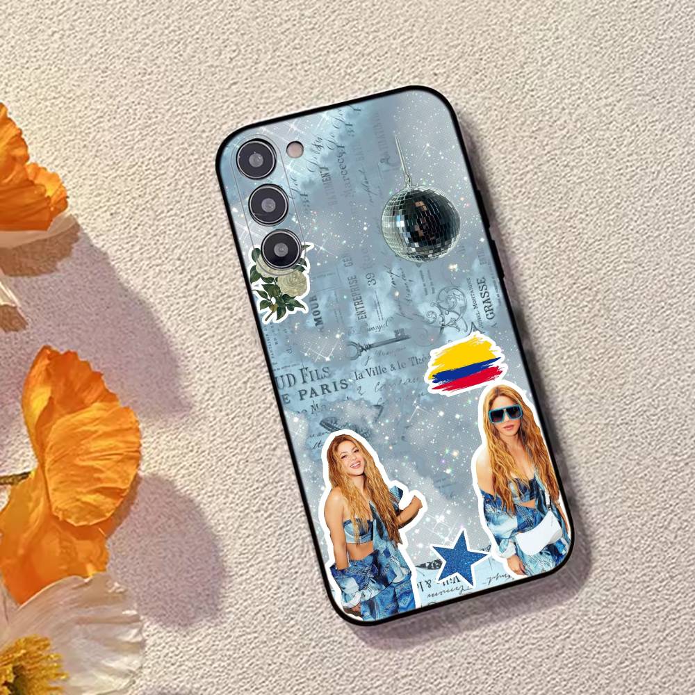 Singer S-Shakira Fashion Phone Case Black Silicone Soft For Samsung Galaxy A73,A72,A71,A70,A53,A52,A51