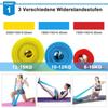 Elastische Fitnessbänder, 3 Stück, Widerstandsbänder, elastische Fitnessbänder, Yoga, Pilates, Crossfit, Stretching, Muskeltrainingsgeräte, 4 Stück