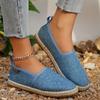 Women's 2025 Fall New Arrival Round-Toe Slip-On Casual Comfortable Flat Oversized One-Step Bean Shoes