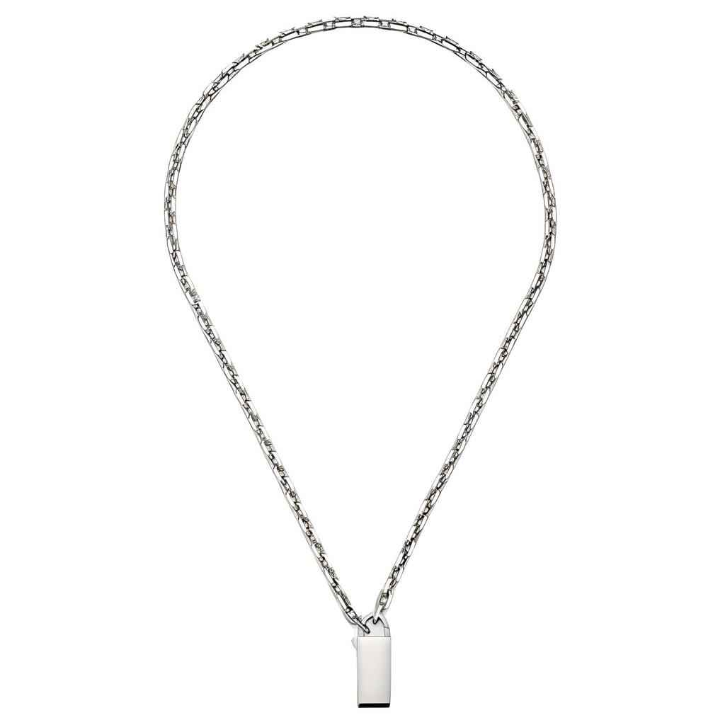 Gucci Naszyjnik z kłódką z logo ze srebra 925 Unisex 796342-J8400-8106