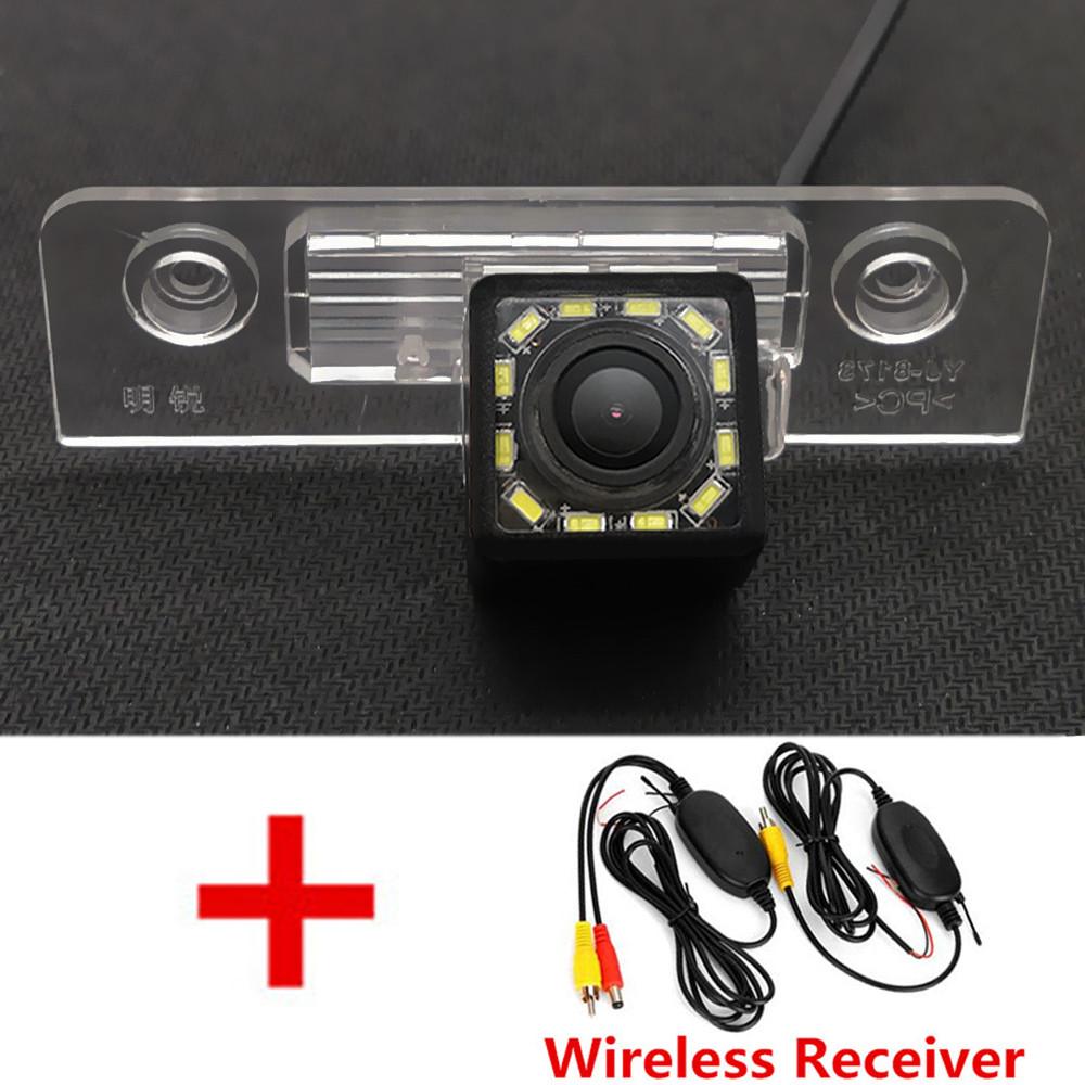 AHD Fisheye 12LED Dynamic Trajectory Car Rear View Camera For Skoda Octavia 5 A5 2008 2009 2010 2011 2012 2013 2014 2015