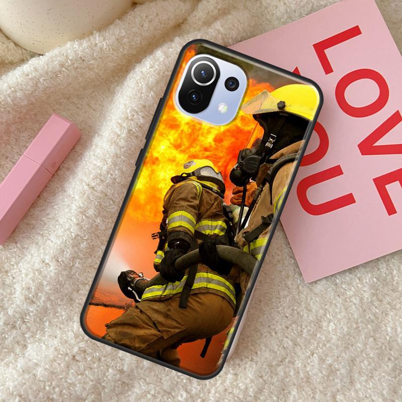 Firefighter Heroes Fireman Case For Xiaomi 11T Pro 12 Mi 11 Lite Cover For POCO X3 GT X4 Pro F1 F3 M3 M4 Pro Cover