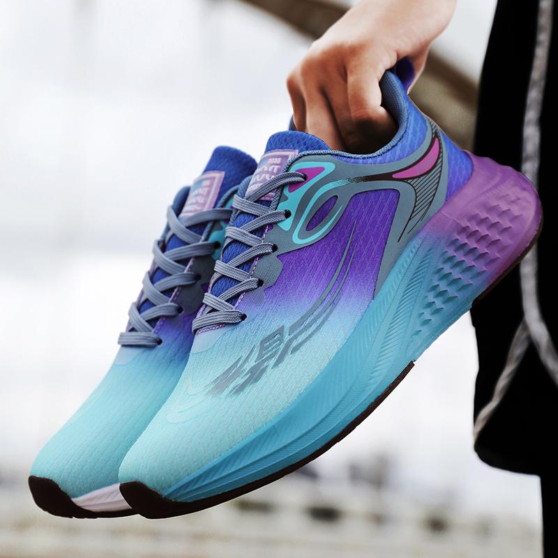 Male Sneakers Mesh Comfortable Flat Casual Lace-up Training Jogging Shoes Comfortable Mesh Tennis Shoes Trendy Walking Shoes Men