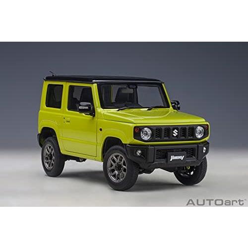 AUTOart 1/18 Scale Suzuki Jimny (JB64) Yellow with Black Roof, Finished Model, 78501
