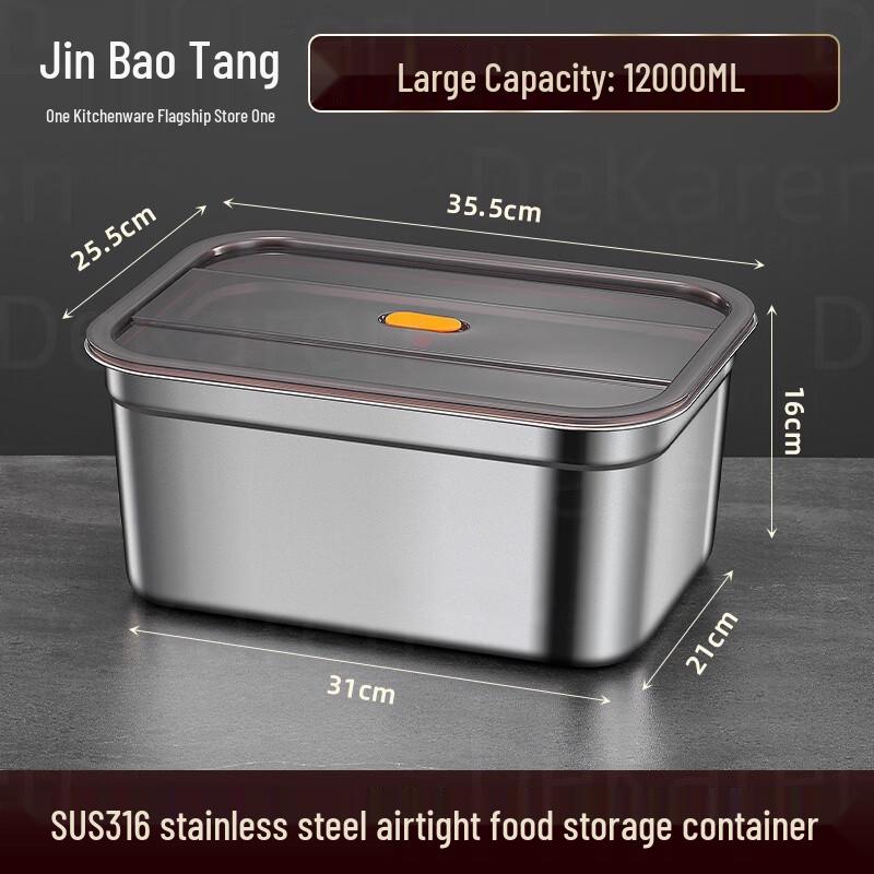 ZISIZ 316 Stainless Steel Food Storage Container