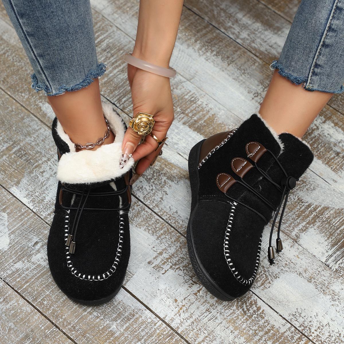 

Меховые балетки женские зимние ботинки на платформе замшевые плюшевые хлопковые туфли повседневные кроссовки зима 2025 тренд теплые уютные ретро-ботасы женские 43 чёрный