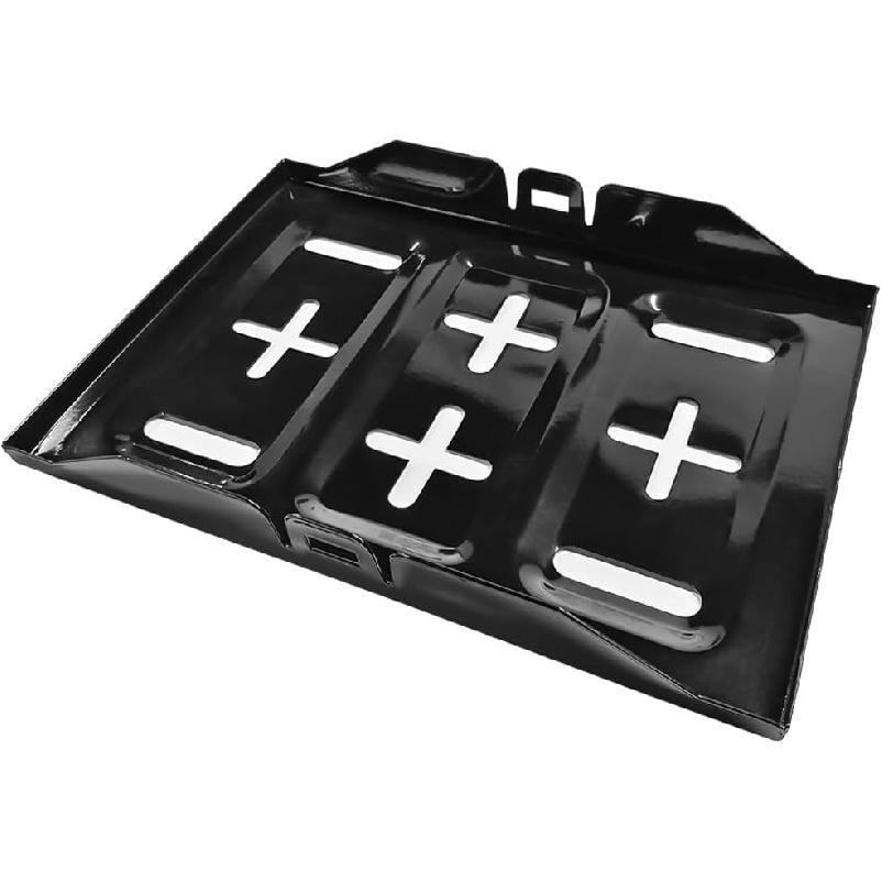 Metal Battery Tray, Heavy Duty Car Battery Mounting Tray Battery Hold Down Bracket, Universal Battery Tray Holder Replacement for Car RV Marine Boat,