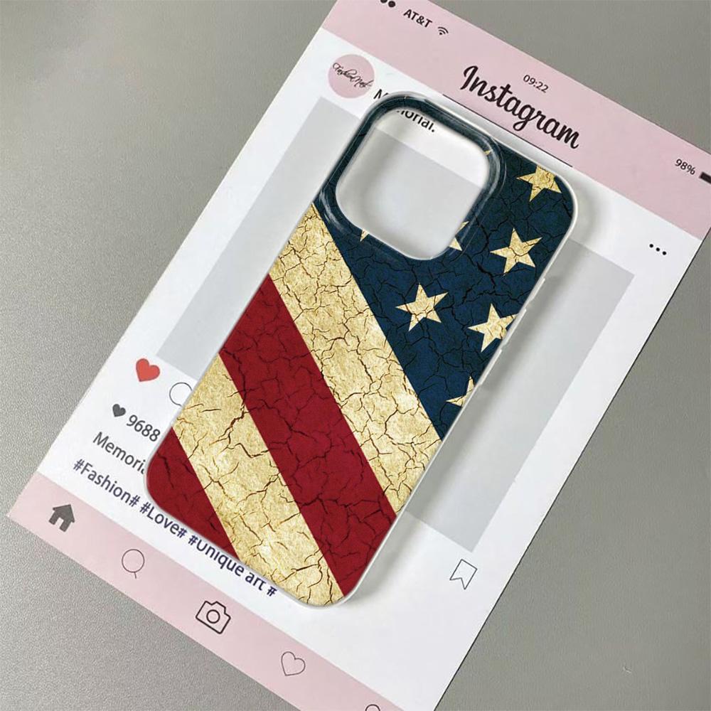 American Flag Phone Case For IPhone 11 12 13 Pro Case 14 15 Plus 16 17 Pro Max 17Air Case Silicone Soft Clear Shockproof Cover