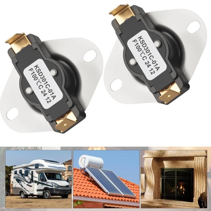 Stove Blower Temperature Regulator Open/Normally Closed Temperature Switches Thermostat For Efficient Heat Management