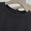 2025 Women's Stretch Cotton Long Sleeve T-shirt, Solid Color, Round Neck, Korean Style Top