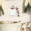 Lustiger Schneemann und Weihnachtsmann Wohnzimmer Eingang Verschönerung Schalter Wandaufkleber