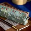 Embroidery Pen Box Simple Chinese Pen Holder Student Pencil Bag Large Capacity Cute Stationery Case For Classroom Stationery