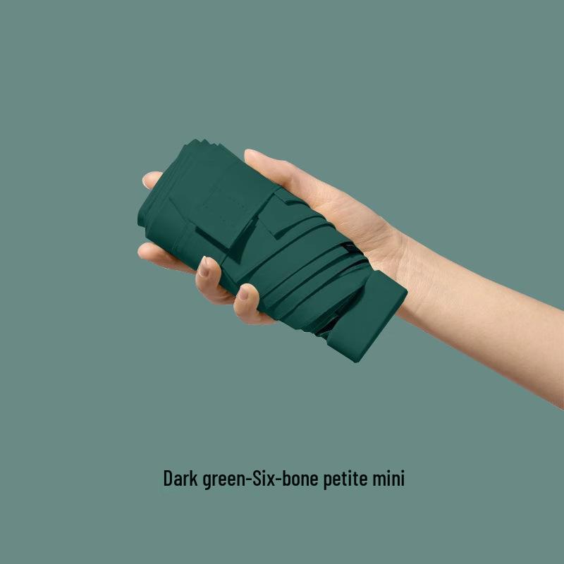 Ultra-light Mini Card Pack Sun Protection Foldable Anti-UV Umbrella