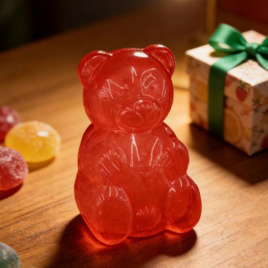 Recipient Ursuleți Gumati Plastic Transparent Formă Urs Matriță Bomboane Multifuncțional Ziua Îndrăgostiților Ciocolată Dulciuri Cutie de Depozitare