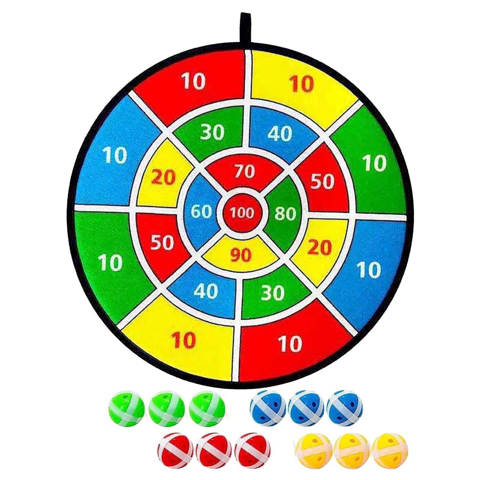 

12 мячей для детей, липкий мяч, доски для дротиков, мяч-мишень, детские игрушки, набор для спорта в помещении, игра в мяч-присоску, семейная спортивная вечеринка One Size