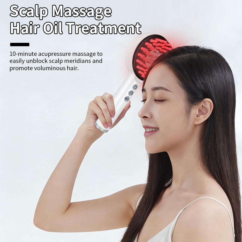 Electric Scalp Massage Comb for Hair Growth, Red Light Spray Hair Growth Comb with Essential Oil Applicator