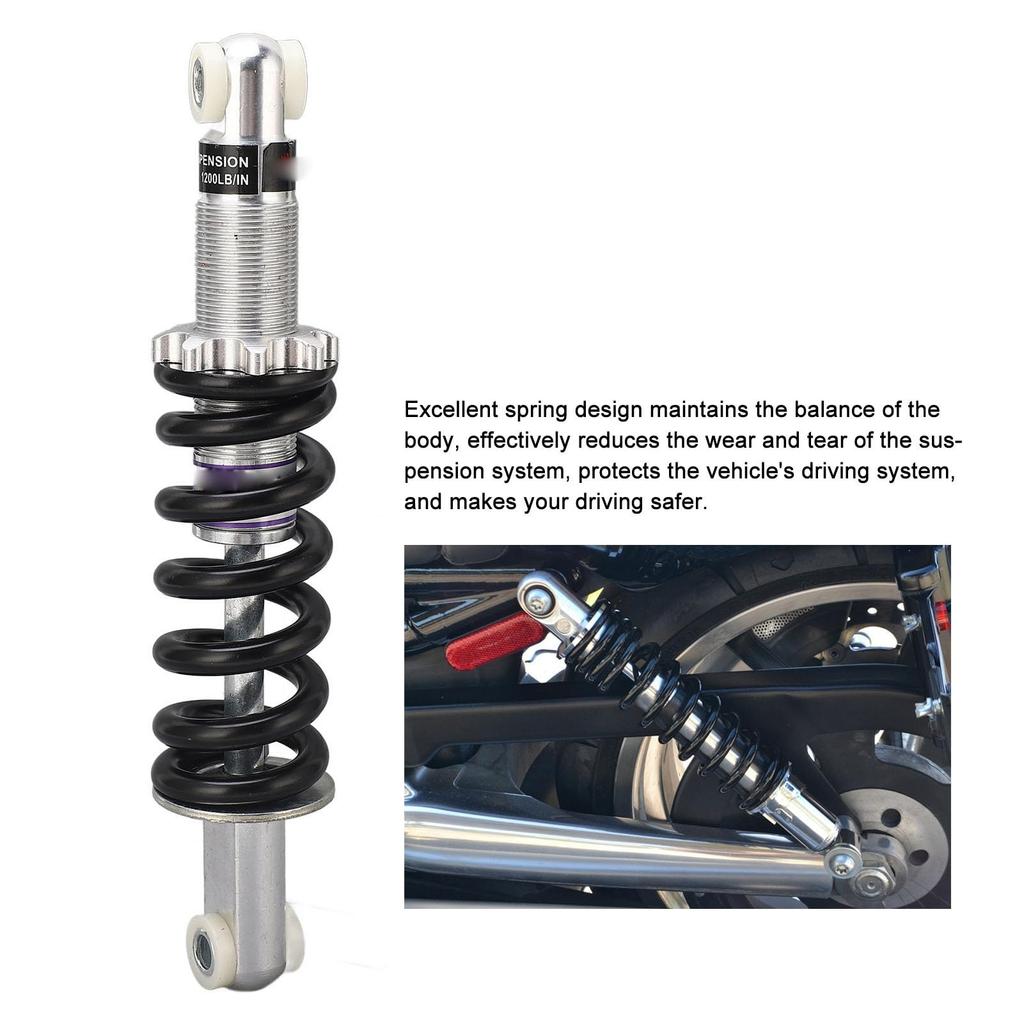 Hinterer Stoßdämpfer, Hinterer Federungsstoßdämpfer Aluminiumfeder Einfache Installation Autoersatzstoßdämpfer für