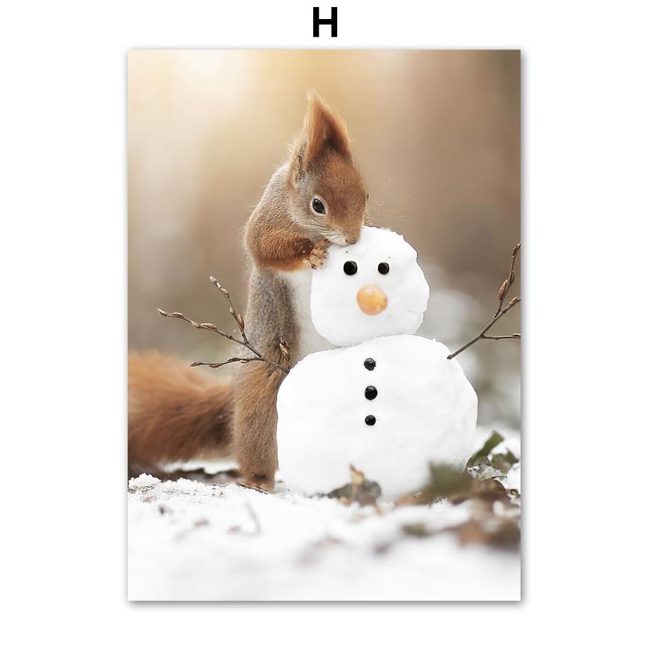 

Зимний снег лес горы дом цветы настенное искусство холст скандинавские постерыкартина и принты настенные картины для декора гостиной 21X30cm No Frame